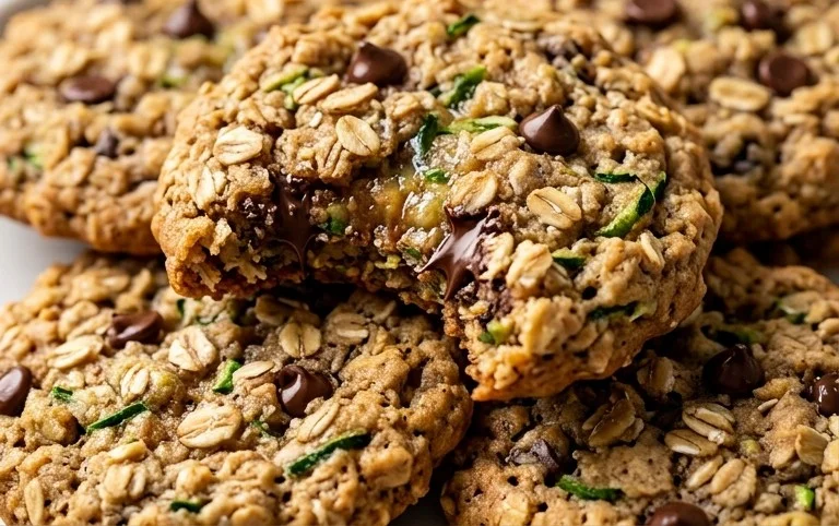 Healthy Zucchini Oatmeal Cookies