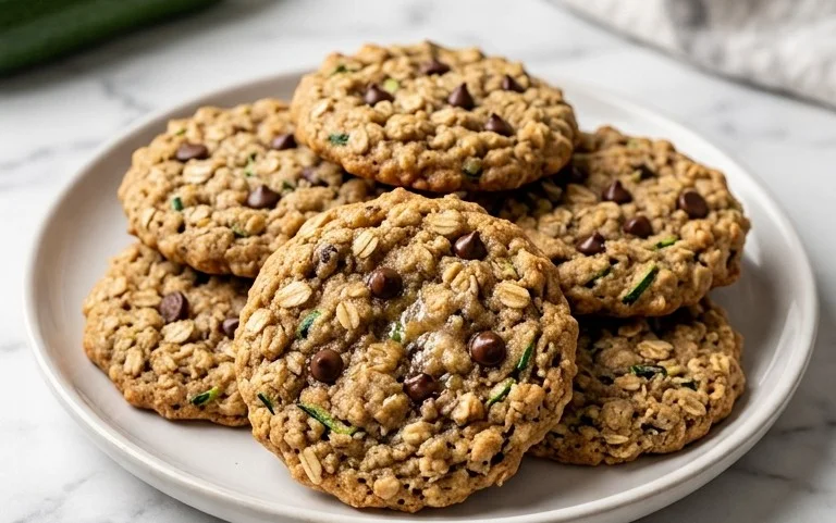 Healthy Zucchini Oatmeal Cookies