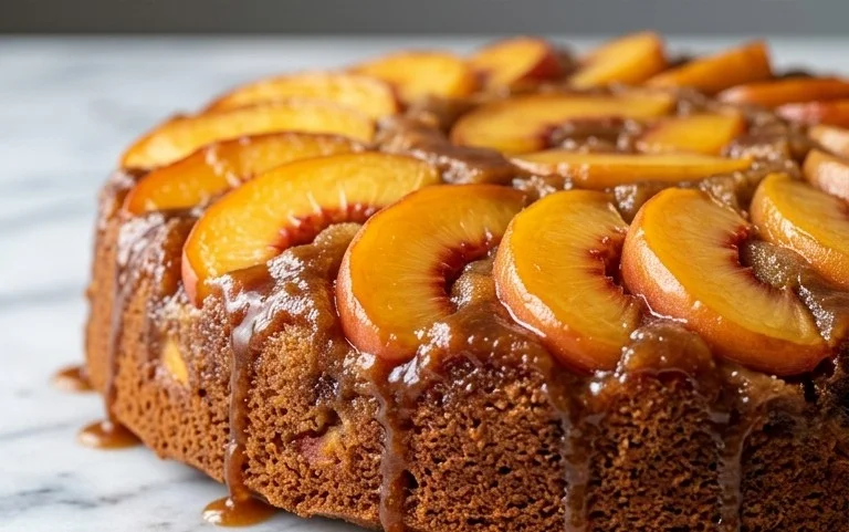 Brown Sugar Peach Cake