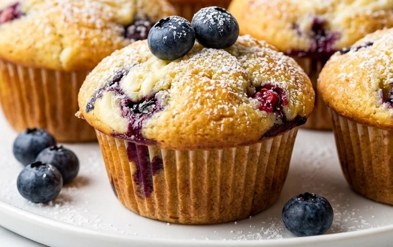 Berry Cream Cheese Muffins