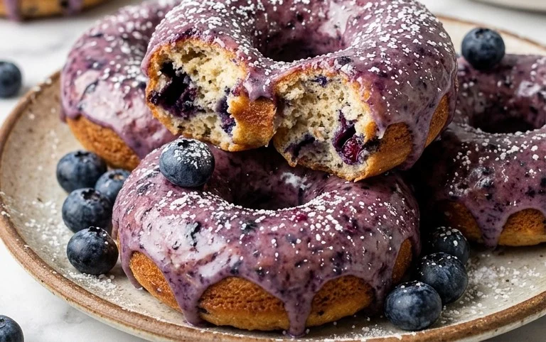 Blueberry Cake Donuts