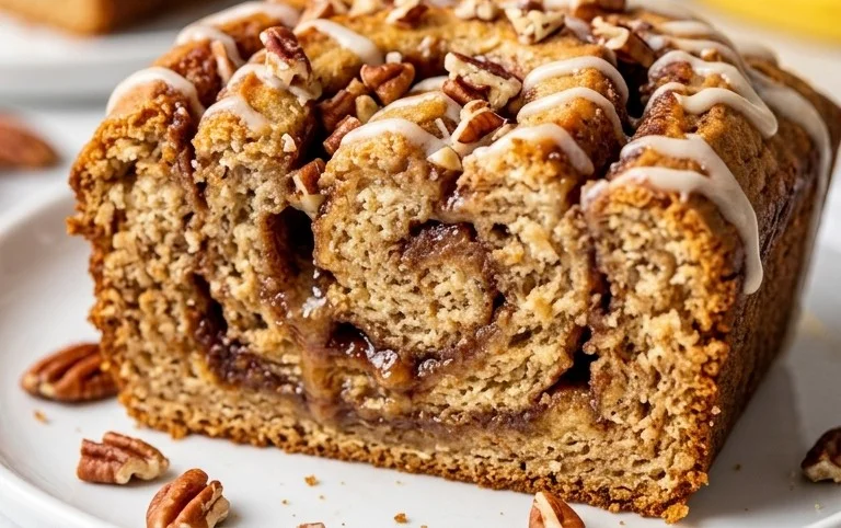 Cinnamon Roll Banana Bread