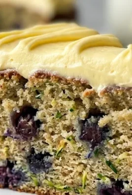 Blueberry Zucchini Cake with Lemon Buttercream