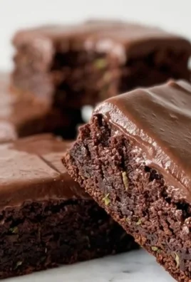 Zucchini Brownies with 1 minute Frosting!