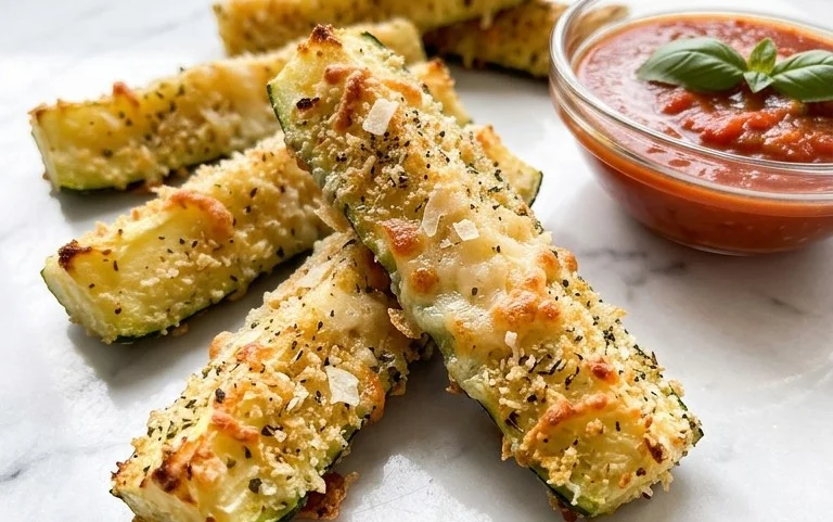 Parmesan Crusted Zucchini Sticks
