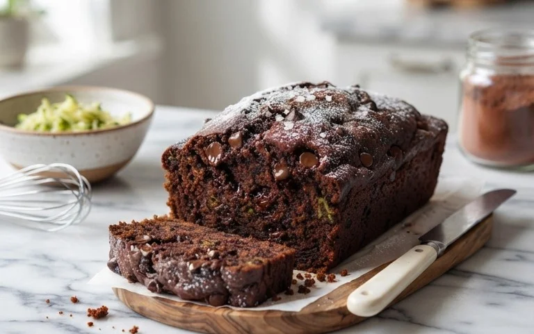 Double Dark Chocolate Zucchini Bread