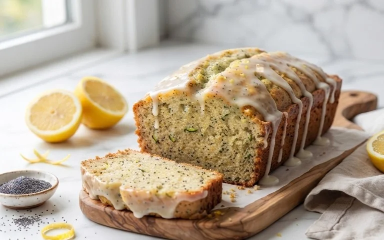 Easy Lemon Poppy Seed Zucchini Bread