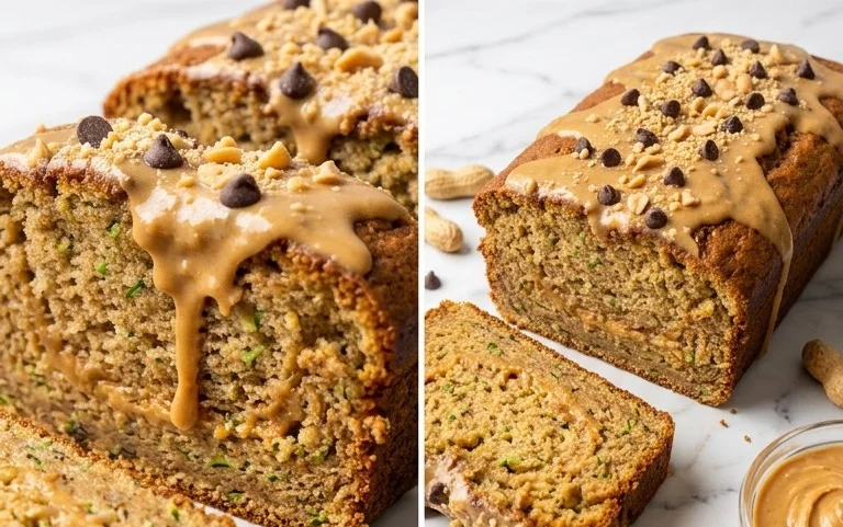 Moist Peanut Butter Zucchini Cake Recipe